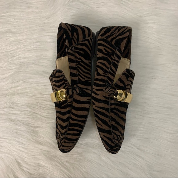 Vince Camuto Leather Slip-On Loafers - Padaire - Mocha Tiger - Size 6.5 - Picture 9 of 11